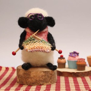257-Needle Felted Purl the Sheep