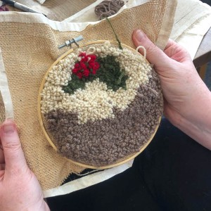093-Punch Needle Christmas Pudding
