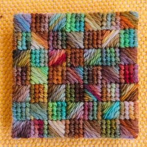 030-Hand Dyed Stitch Square