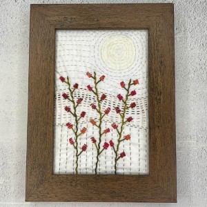 023-Kantha Hand Stitched Textured Landscape