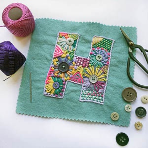 009-Contemporary Stitched Letters