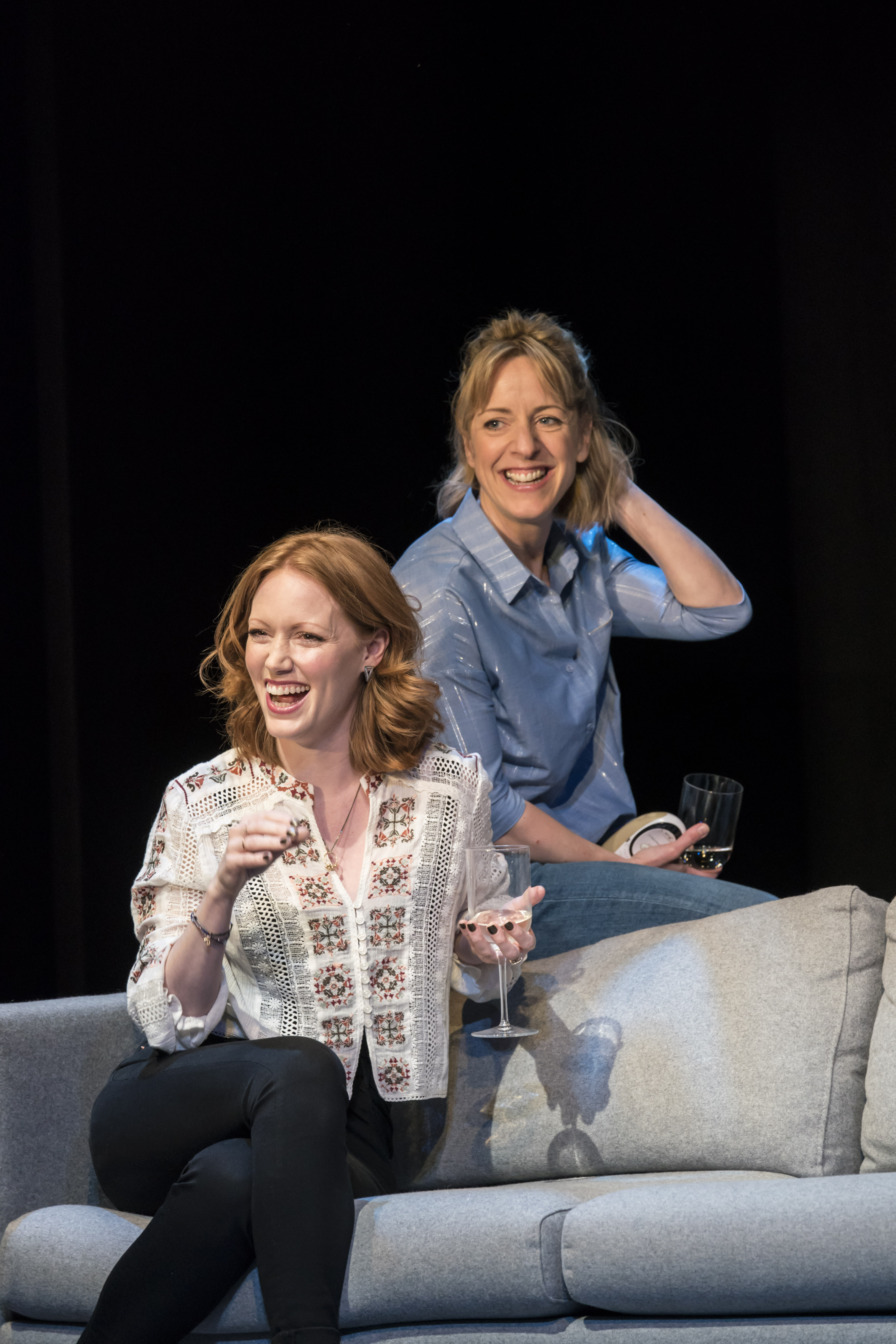 Clare Foster and Claudie Blakley in Consent at the Harold Pinter Theatre