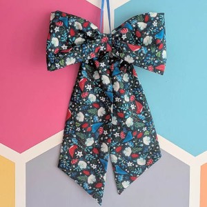 097-Chunky Fabric Bow