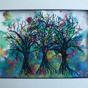 213-Tree Silhouettes - Free Motion Embroidery
