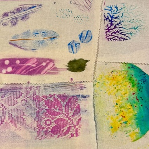 241-Experimental Paint on Fabric