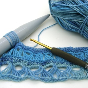 111-Broomstick Crochet Lace Scarf