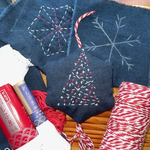 058-Sashiko Christmas Decorations