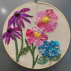 160-Slow Stitched Flower Bouquet