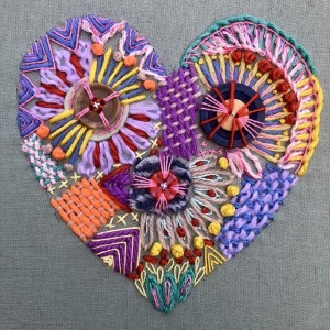 018-Embellish and Stitch Hearts