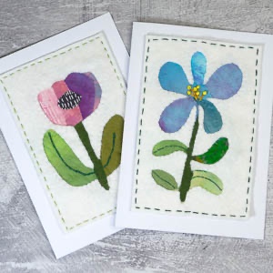 090-Simple Reverse Applique Flowers