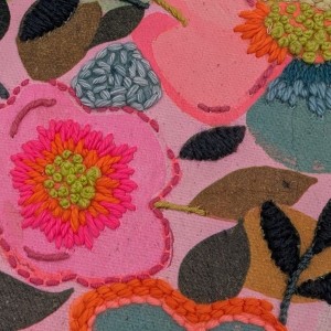 028-Embroidered Paper Collage