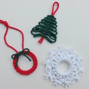 006-Macrame Christmas Decorations